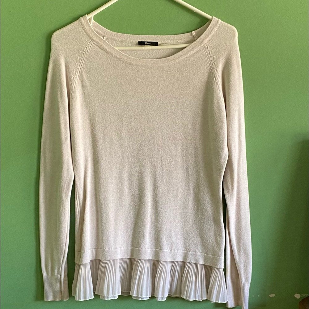 Blush sweater by Milano.  Size Small.